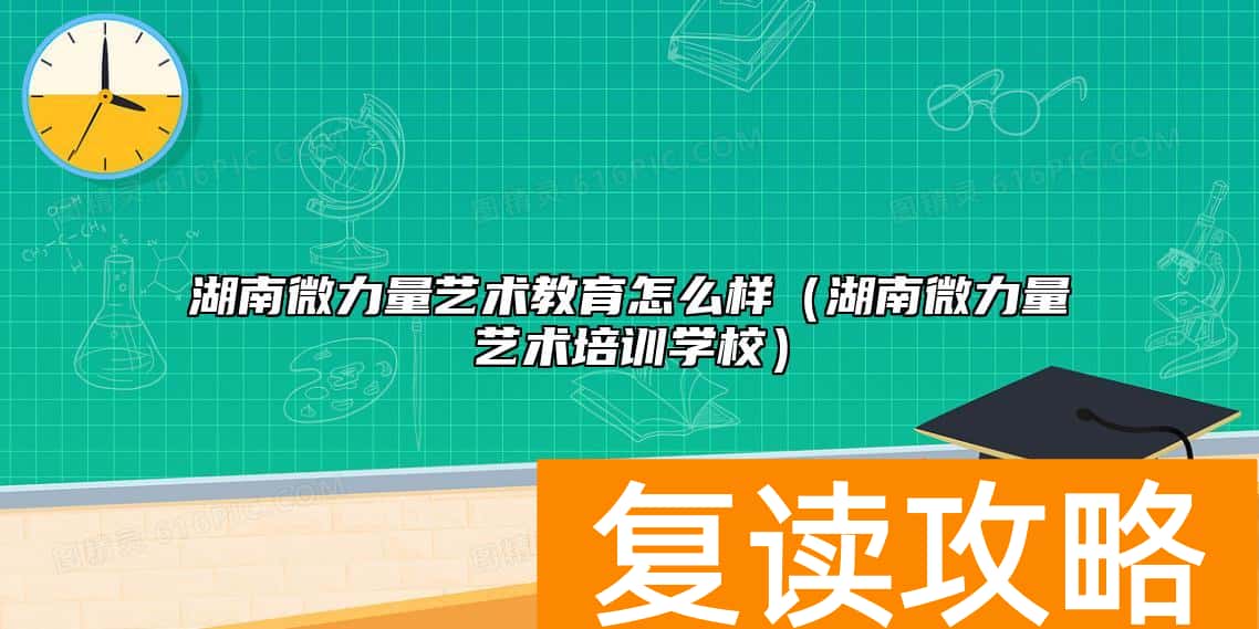 湖南微力量艺术教育怎么样（湖南微力量艺术培训学校）
